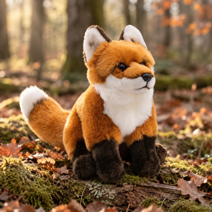 peluche renard foret