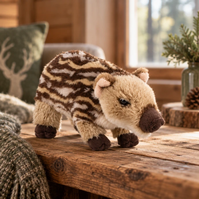 peluche marcassin interieur