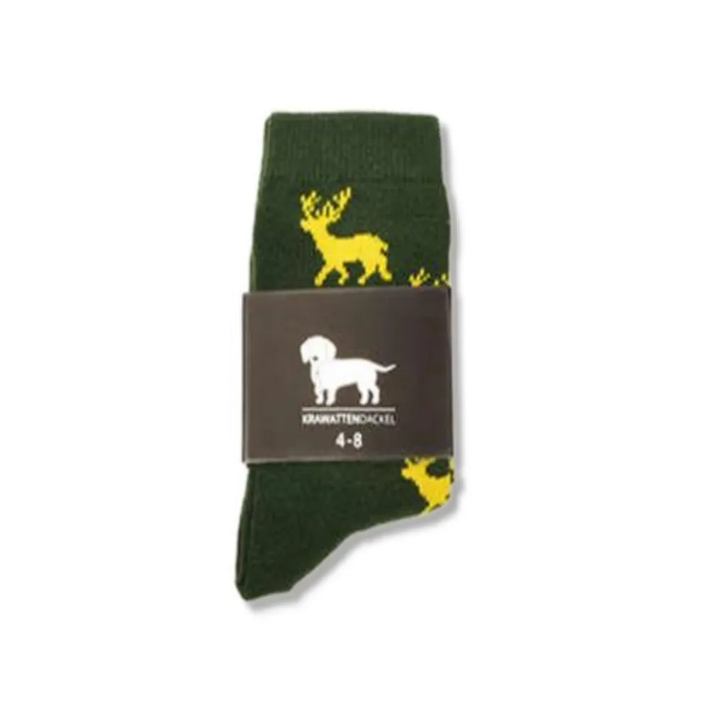 Chaussettes-enfant-vertes-cerfs-jaunes.webp