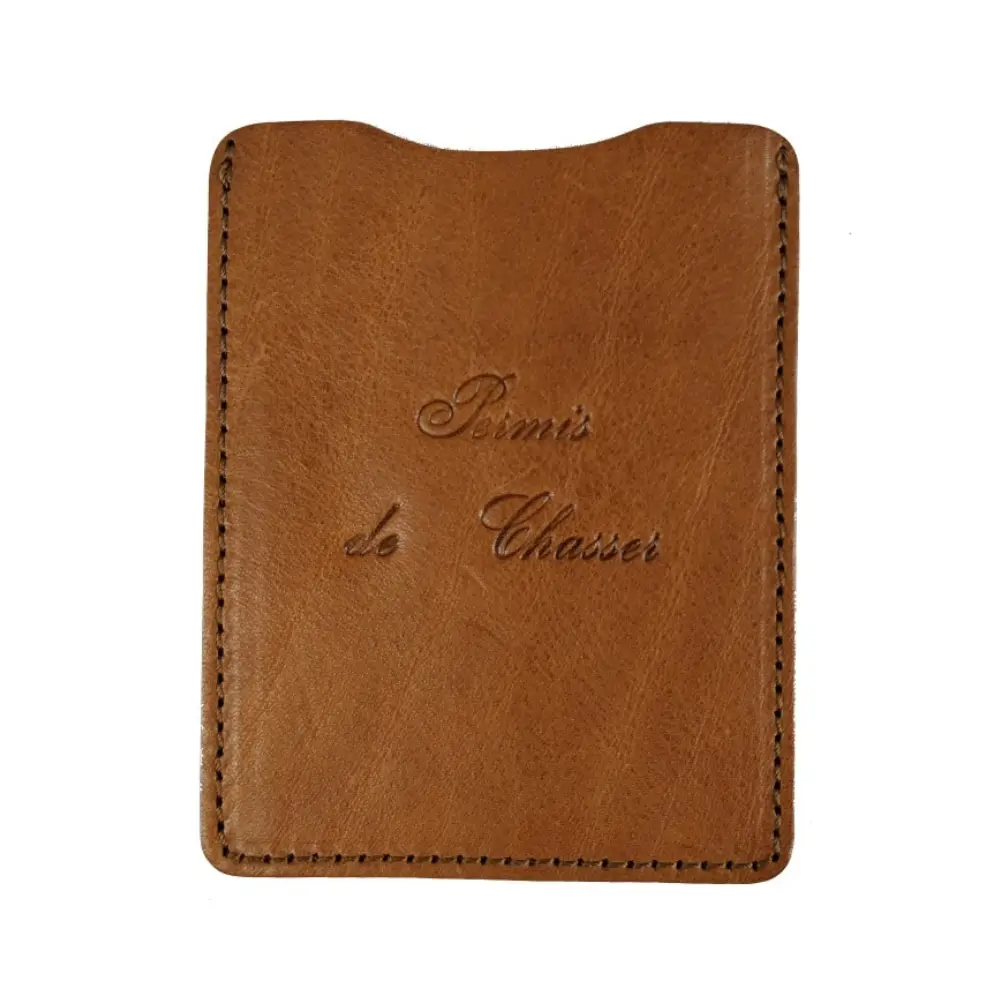 Pochette à permis de chasse en cuir - Élégante et durable