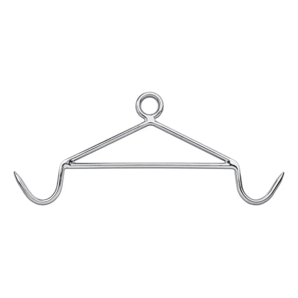 Grande potence de suspension inoxydable pour gibier