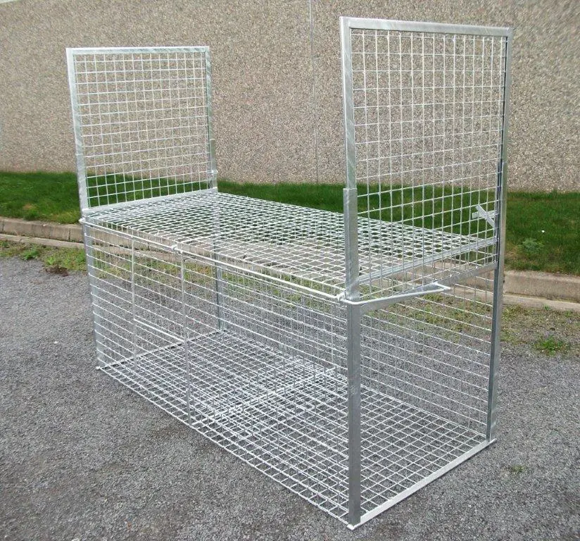 Reinforced trap cage for wild boar