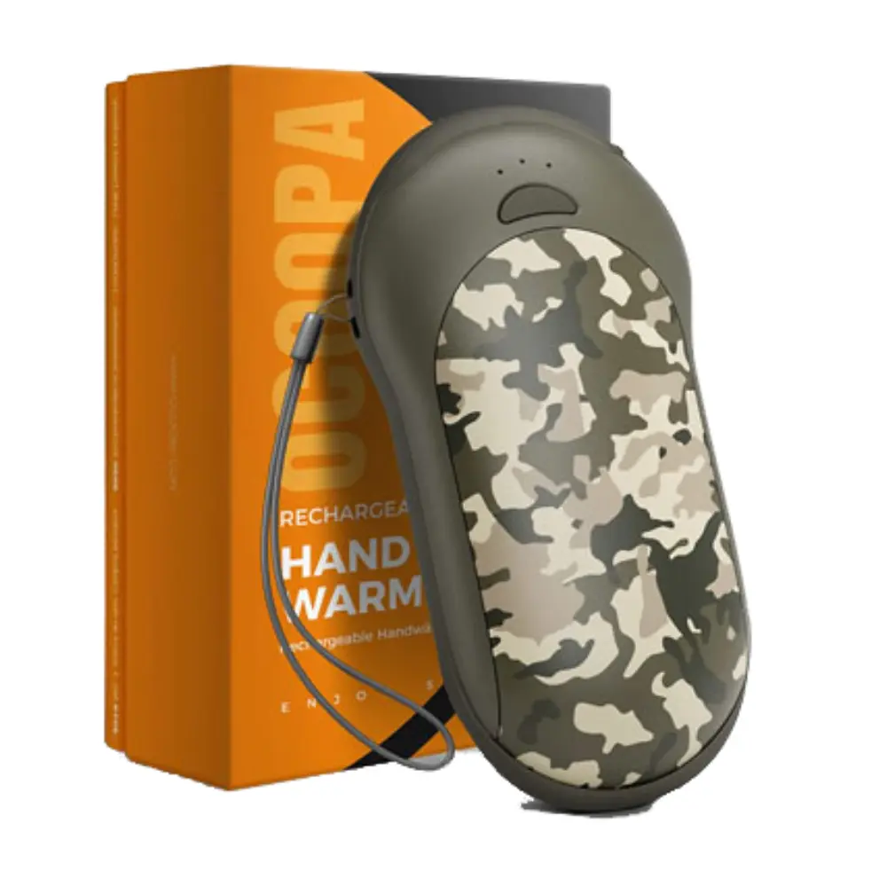 [CH-EQ-CM-BA] Oplaadbare handwarmer + externe batterij 2 in 1 voor jacht