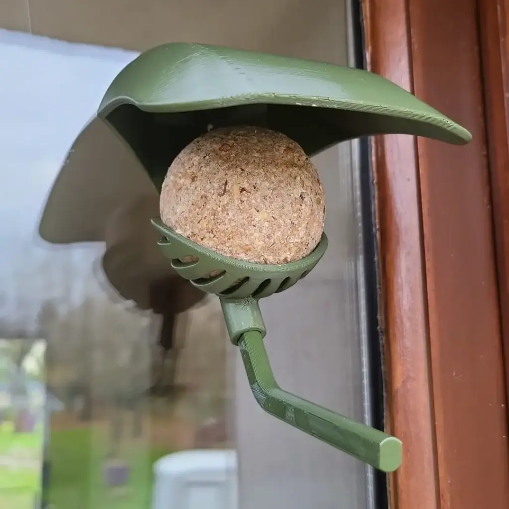 Support boule de graines pour Oiseaux Sauvages à ventouse