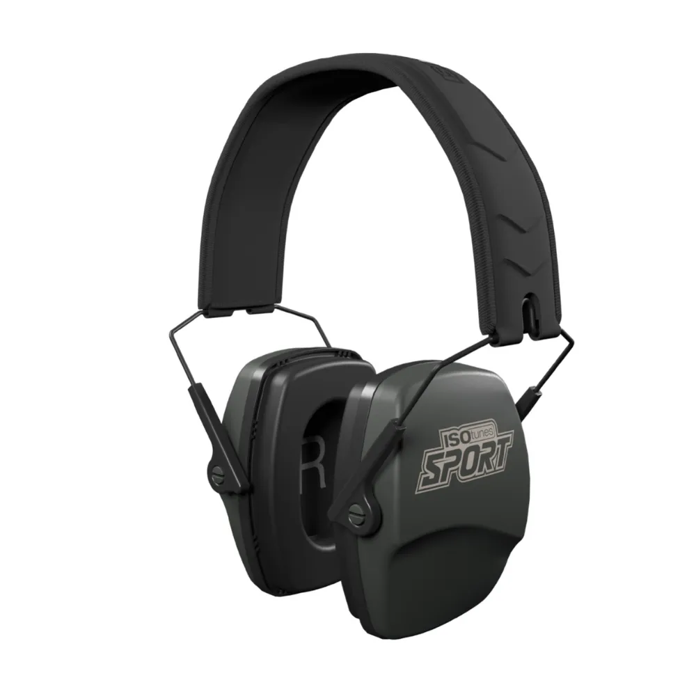 ISOtunes Sport Defy Slim Passive gehoorbescherming voor de jacht (Groente)
