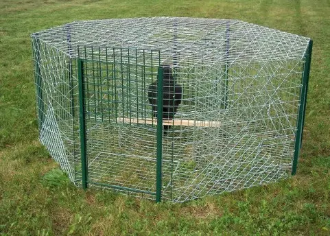 Achtkantige Rabenfalle 105x105x50 für die Jagd