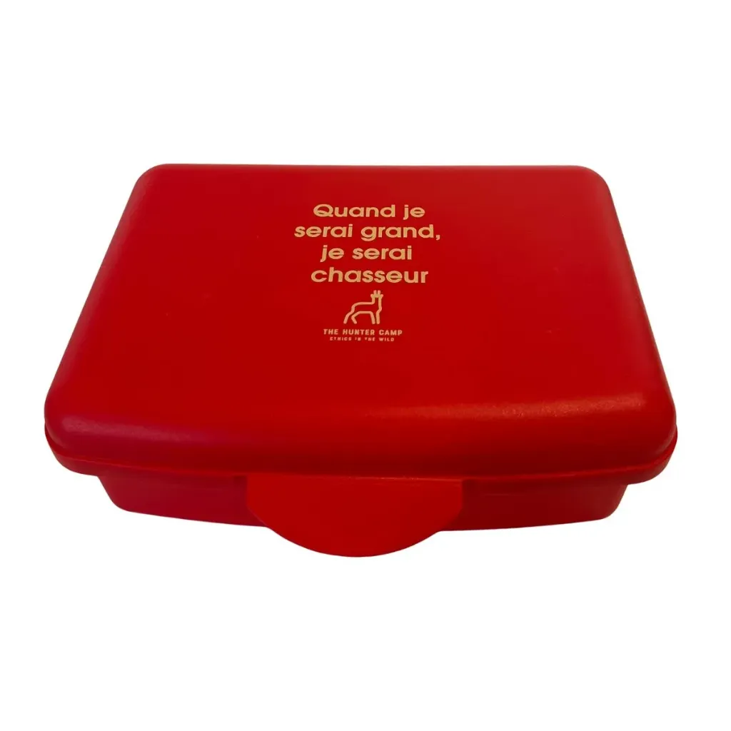 Red lunchbox The Hunter Camp – “When I grow up, I want to be a hunter”