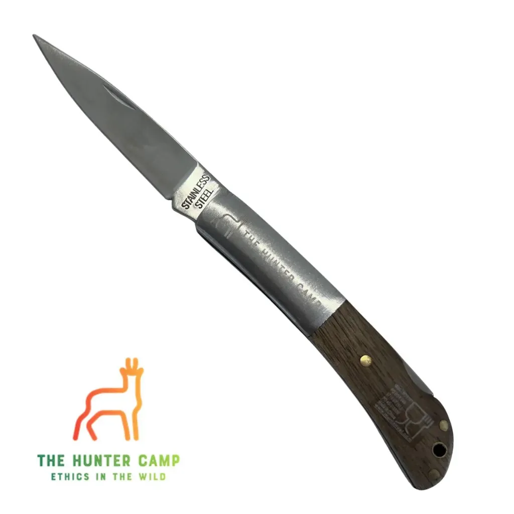 [AU-CA-CO] The Hunter Camp Folding Knife – Stainless Steel Blade & Wooden Handle
