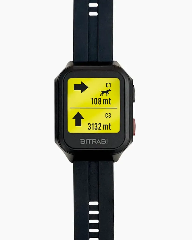 BITRABI Hunter Watch : Montre GPS pour suivi des chiens de chasse